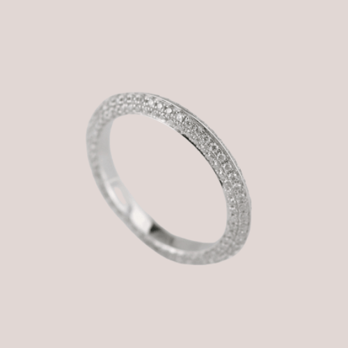 Avery Wedding Band - Vintagetears - Wedding Ring - Moissanite & Lab Diamond Engagement Ring & Wedding Ring