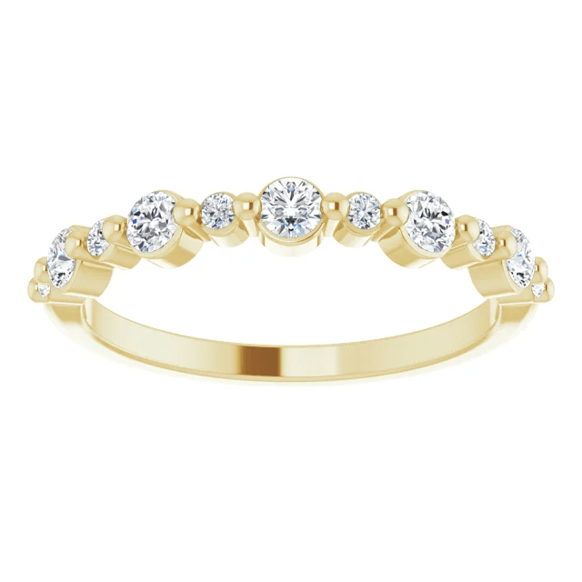 Campbell Wedding Ring - Vintagetears - Rings - Moissanite & Lab Diamond Engagement Ring & Wedding Ring