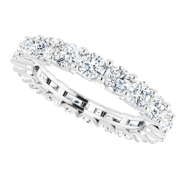 Delaney Eternity Ring - Vintagetears - Rings - Moissanite & Lab Diamond Engagement Ring & Wedding Ring