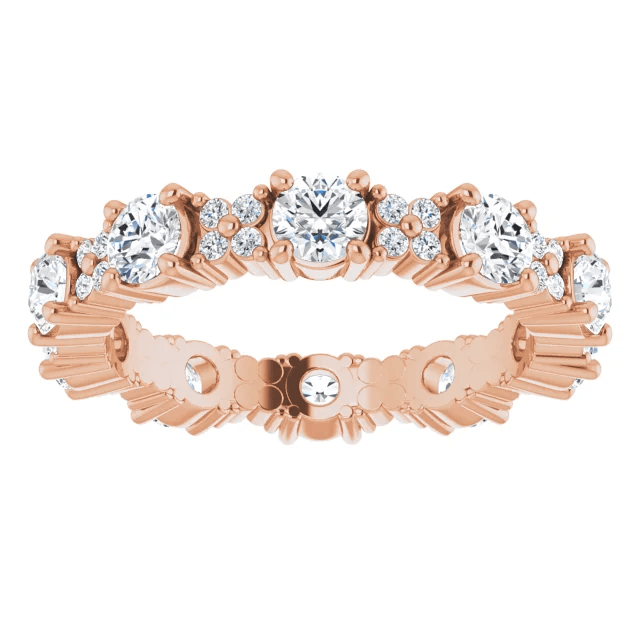 Draper Eternity Ring - Vintagetears - Rings - Moissanite & Lab Diamond Engagement Ring & Wedding Ring