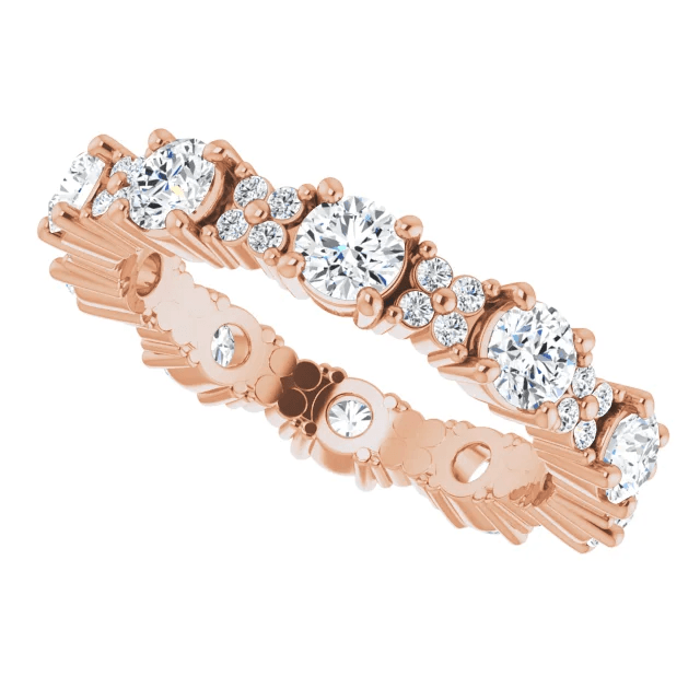 Draper Eternity Ring - Vintagetears - Rings - Moissanite & Lab Diamond Engagement Ring & Wedding Ring