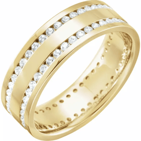 Henry Wedding Ring - Vintagetears - Rings - Moissanite & Lab Diamond Engagement Ring & Wedding Ring