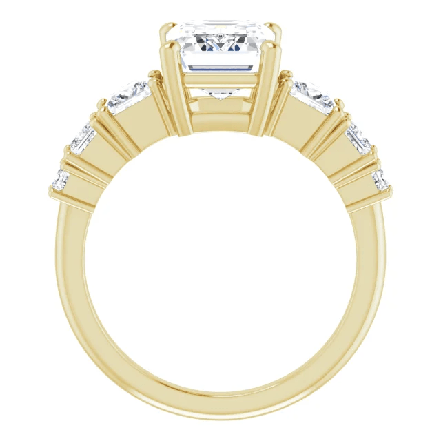 Holly Engagement Ring - Vintagetears - Engagement Ring - Moissanite & Lab Diamond Engagement Ring & Wedding Ring