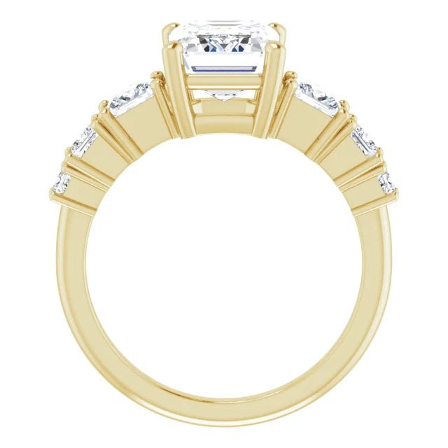 Holly Engagement Ring - Vintagetears - Engagement Ring - Moissanite & Lab Diamond Engagement Ring & Wedding Ring