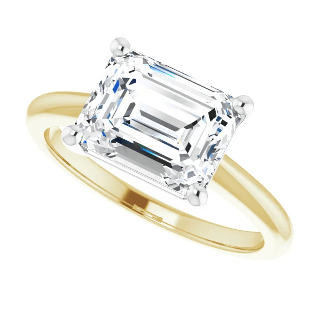India Engagement Ring - Vintagetears - Engagement Ring - Moissanite & Lab Diamond Engagement Ring & Wedding Ring