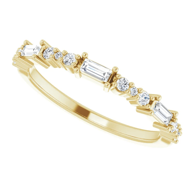 Miller Wedding Ring - Vintagetears - Rings - Moissanite & Lab Diamond Engagement Ring & Wedding Ring