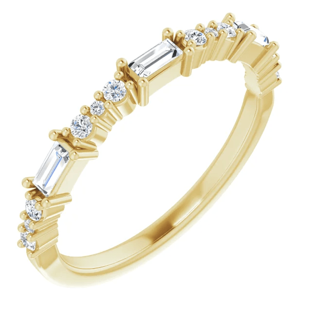 Miller Wedding Ring - Vintagetears - Rings - Moissanite & Lab Diamond Engagement Ring & Wedding Ring
