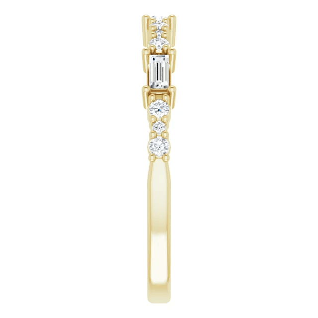 Miller Wedding Ring - Vintagetears - Rings - Moissanite & Lab Diamond Engagement Ring & Wedding Ring