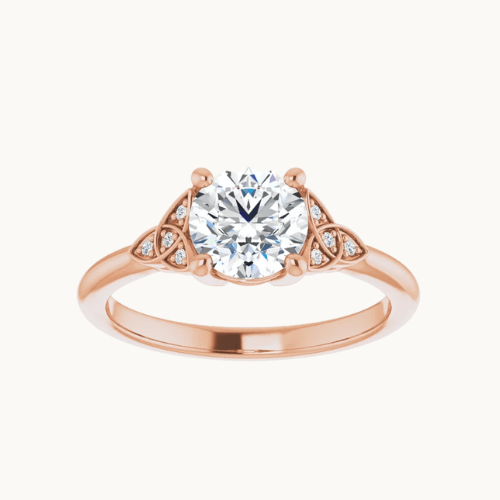 Nancy Engagement Ring - Vintagetears - Engagement Ring - Moissanite & Lab Diamond Engagement Ring & Wedding Ring