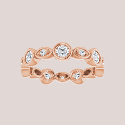 Pave eternity clearance ring