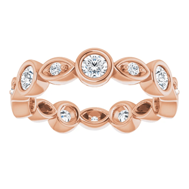 Parker Eternity Ring - Vintagetears - Rings - Moissanite & Lab Diamond Engagement Ring & Wedding Ring