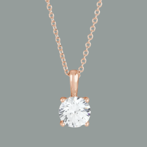 Salma Necklace - Vintagetears - Necklace - Moissanite & Lab Diamond Engagement Ring & Wedding Ring