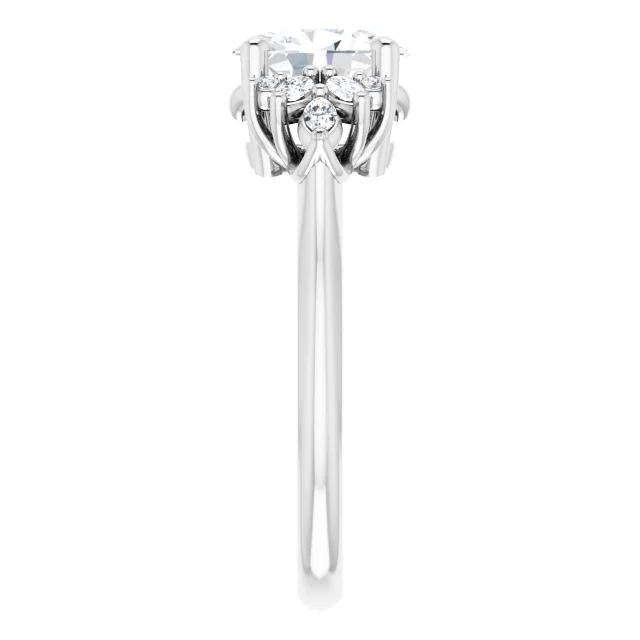 Sienna Engagement Ring - Vintagetears - Engagement Ring - Moissanite & Lab Diamond Engagement Ring & Wedding Ring