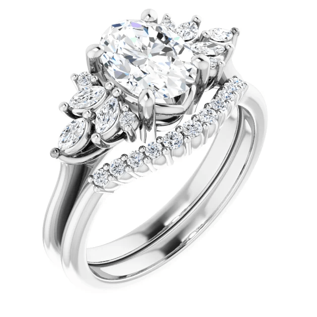 Sienna Engagement Ring - Vintagetears - Engagement Ring - Moissanite & Lab Diamond Engagement Ring & Wedding Ring