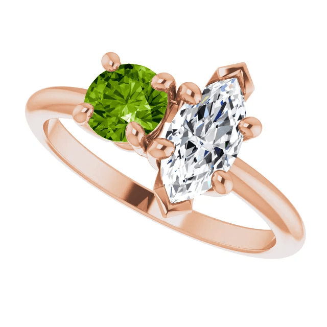 Taylor Engagement Ring - Vintagetears - Engagement Ring - Moissanite & Lab Diamond Engagement Ring & Wedding Ring