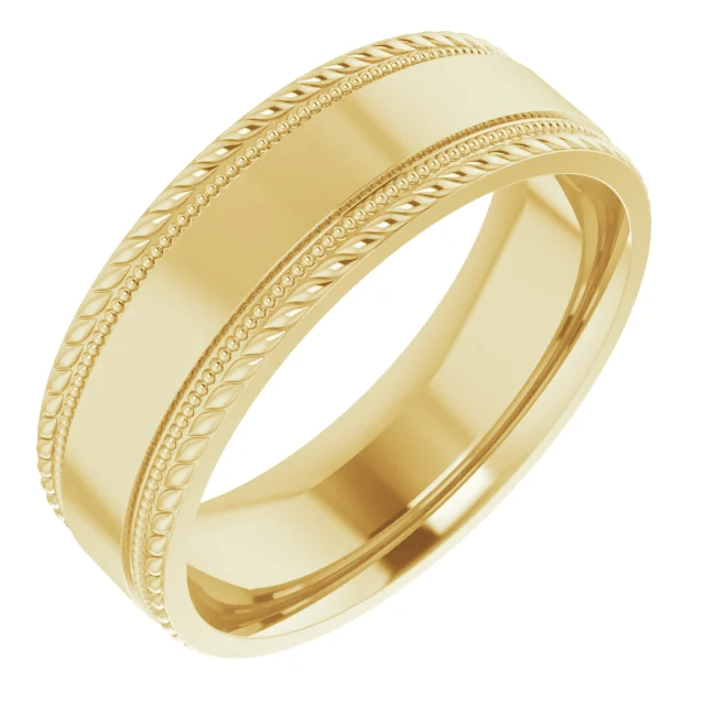 Thomas Wedding Ring - Vintagetears - Rings - Moissanite & Lab Diamond Engagement Ring & Wedding Ring