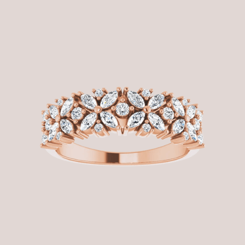 Windsor Anniversary Ring - Vintagetears - Rings - Moissanite & Lab Diamond Engagement Ring & Wedding Ring