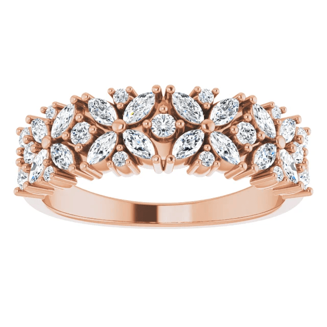 Windsor Anniversary Ring - Vintagetears - Rings - Moissanite & Lab Diamond Engagement Ring & Wedding Ring