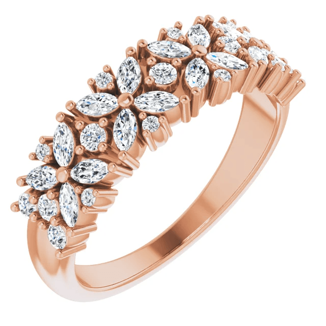 Windsor Anniversary Ring - Vintagetears - Rings - Moissanite & Lab Diamond Engagement Ring & Wedding Ring