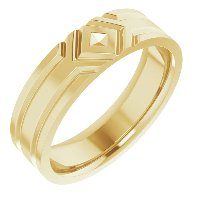 Zach Wedding Ring - Vintagetears - Rings - Moissanite & Lab Diamond Engagement Ring & Wedding Ring